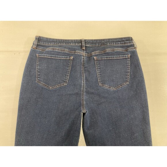 NYDJ Women’s Jeans Size 14 Blue Denim Straight Leg Lift Tuck Slimming Casual - Picture 4 of 11